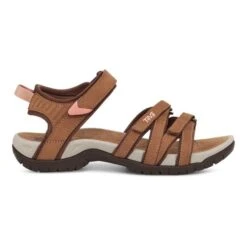 Sandali Teva Tirra Leather Marrone Grigio Donna