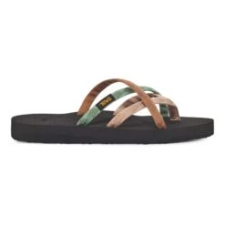Teva 32 Sandali Teva Olowahu Grigio Marrone Verde Donna
